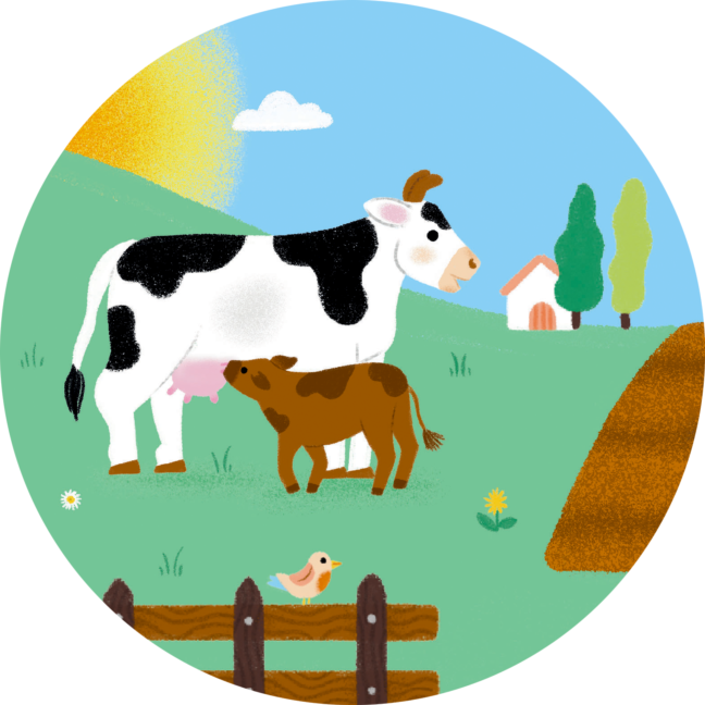 Que font-ils à la ferme ? Autocollants