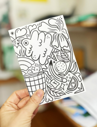 coloriage pour Yogi Tea